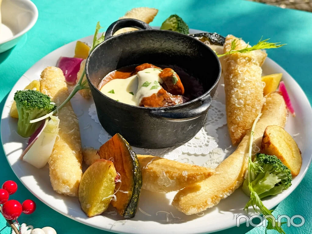 自家製揚げピザのリース 牛ほほ肉のシチュー仕立て/¥2800