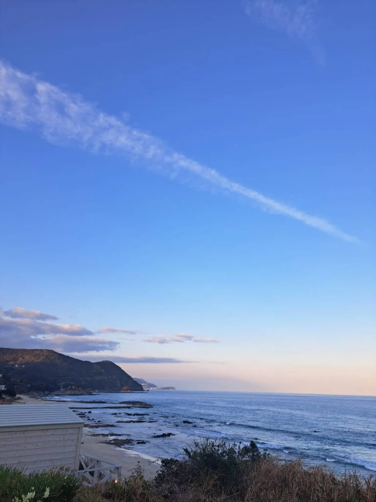 下田プリンスホテル　白浜海岸　階段から