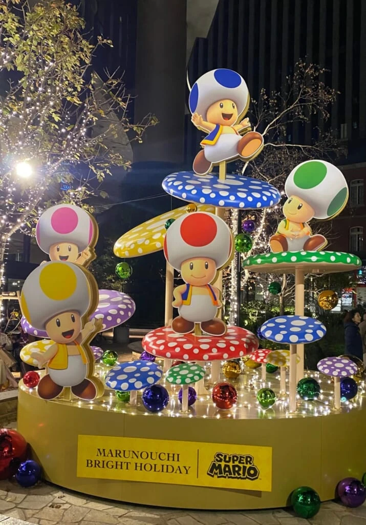 東京イルミネーション 丸の内イルミネーション キノピオのオブジェツリー