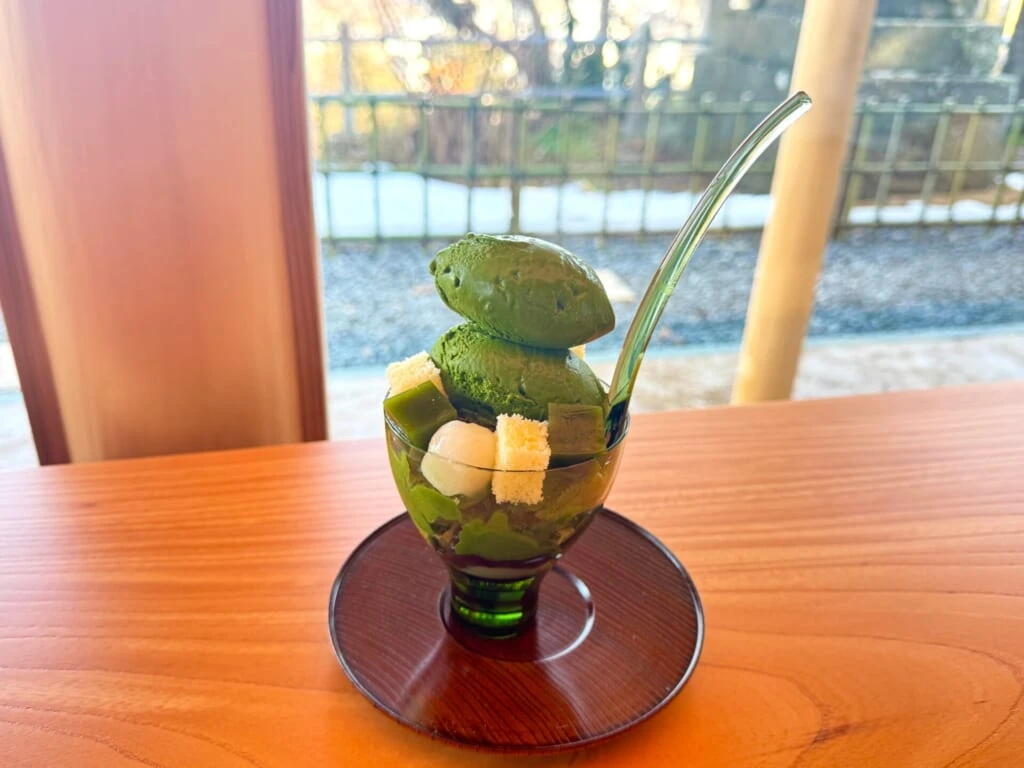 無碍山房 福井　濃い抹茶パフェ