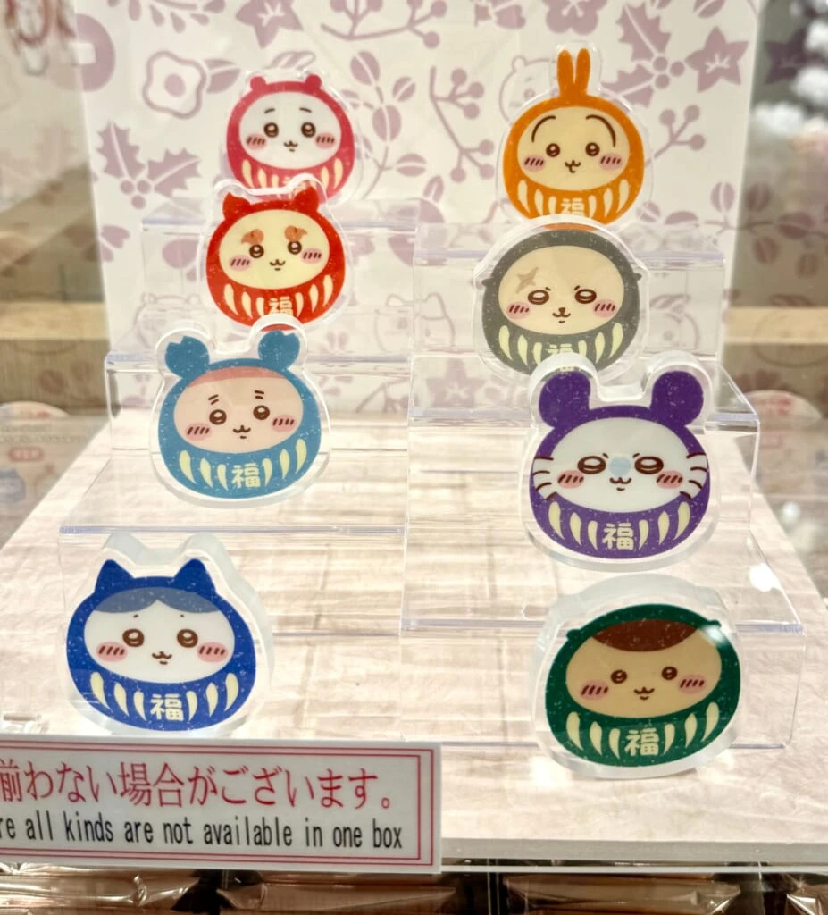 ちいかわ 埼玉川越もぐもぐ本舗グッズ「トレーディングだるまなゆらゆらアクリルスタンド」
