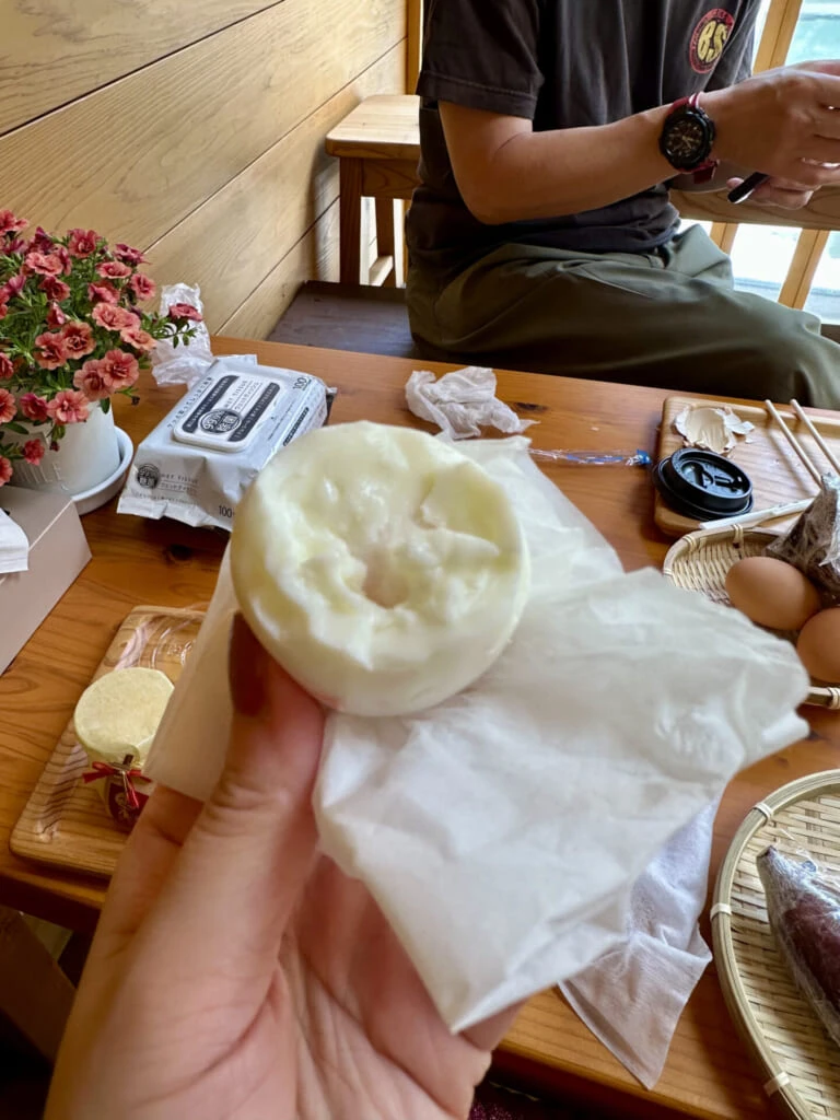 熊本県小国町 蒸し玉子