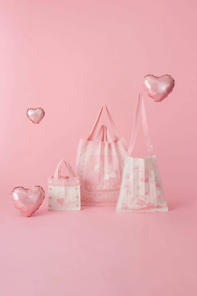Cath Kidston(キャス キッドソン)×KNT365 バレンタインアートのライトピンクシリーズ