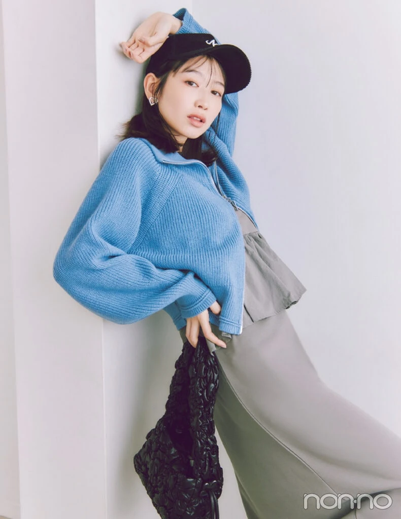 【non-no web】岡本夏美が着こなす大学生の毎日コーデ
