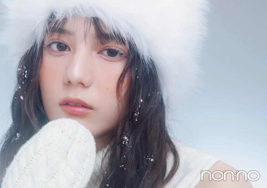小坂菜緒の冬のゆきんこメイクモデルカット1−1