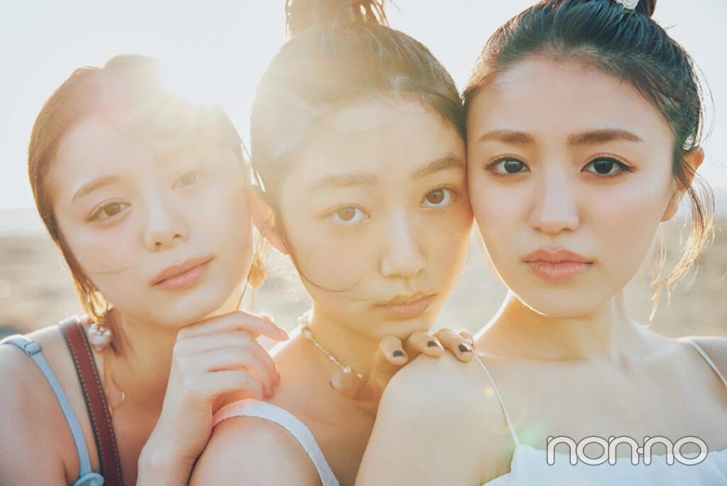 紺野彩夏と香音と小宮山莉渚のみんながこの夏したいこと別コーデモデルカット2-2