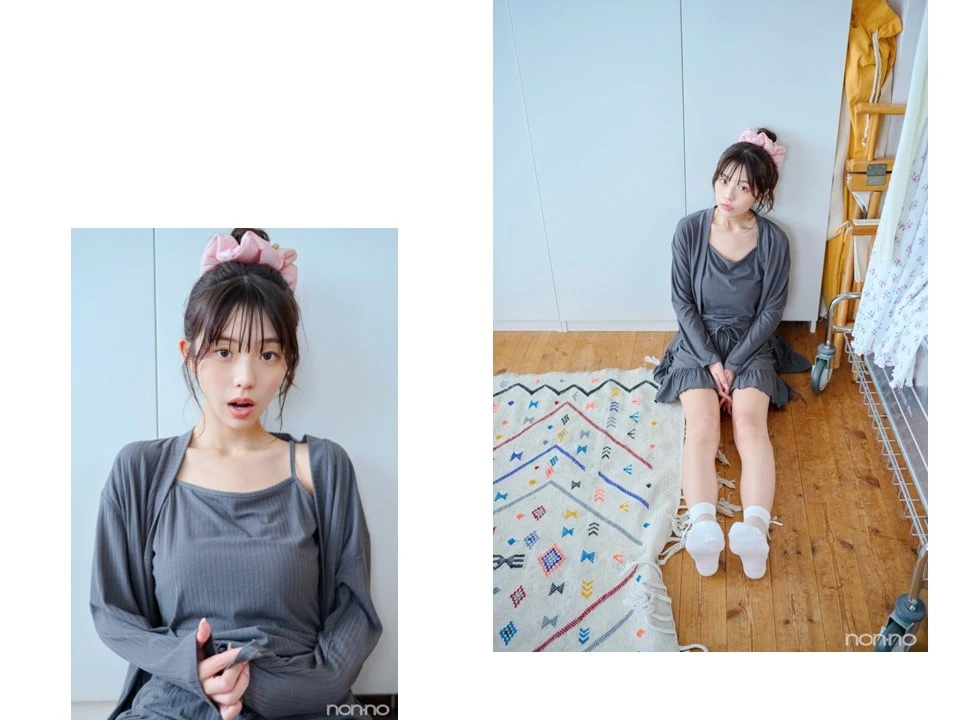 菊地姫奈の夏の肌見せルームウェアワンマイルの3点セットのアザー