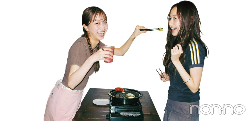 ドライブ→BBQに行く時のコンパクトTリンクコーデ4