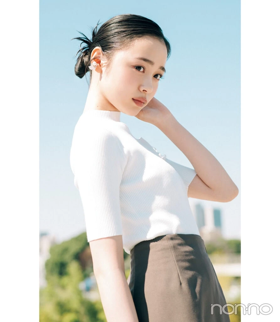 林芽亜里のアップヘア、ゆるカチモリ