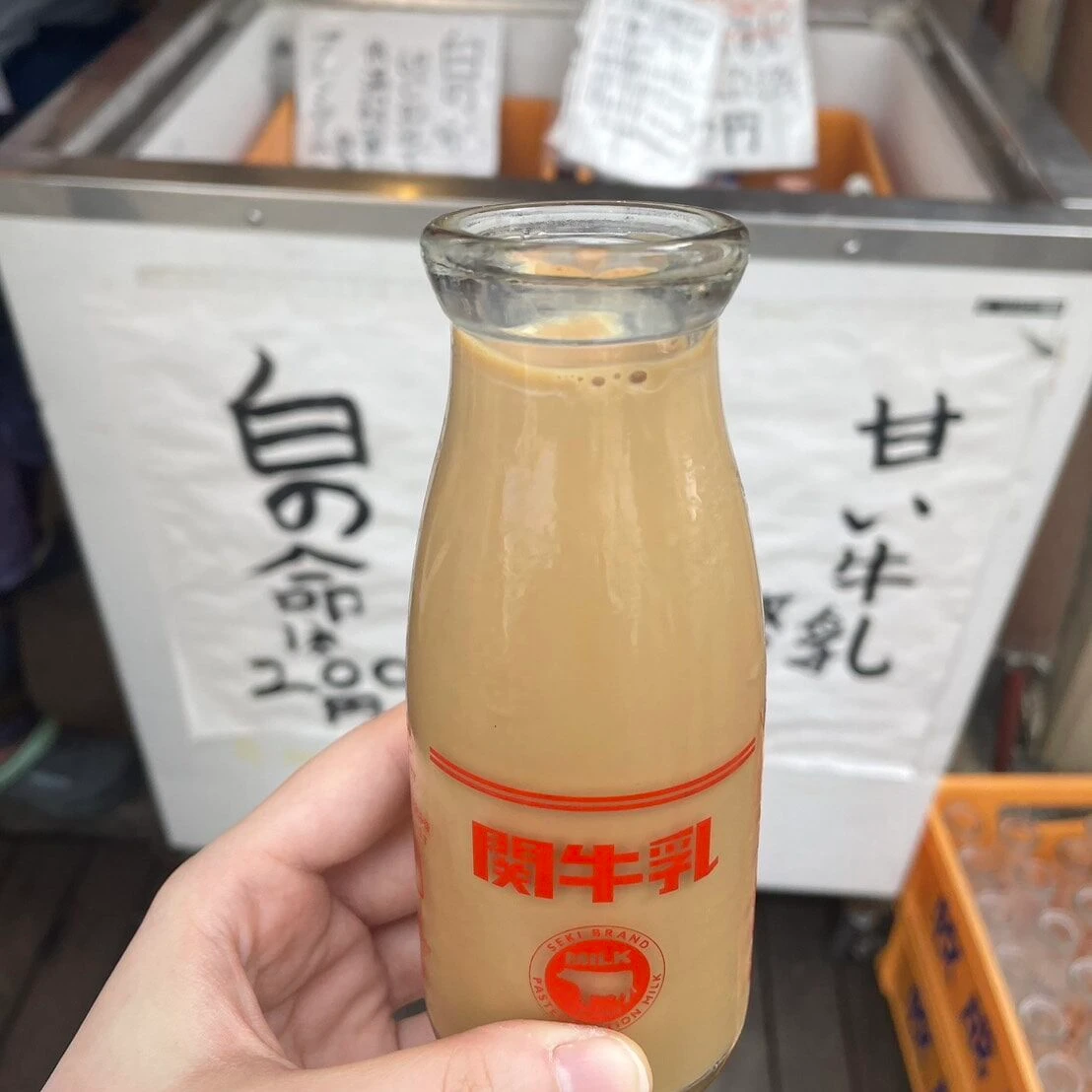 飛騨高山 宮川朝市 コーヒー牛乳