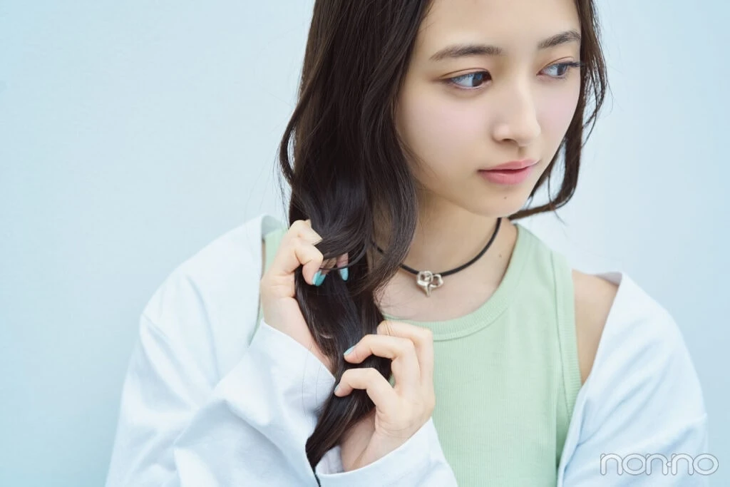 井上和のきれい色バケハ×ウェーブ巻きプロセス２