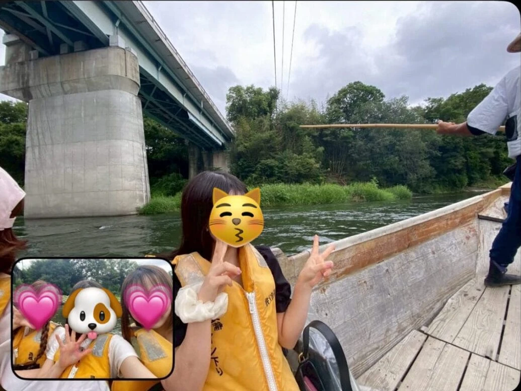 川下りの様子