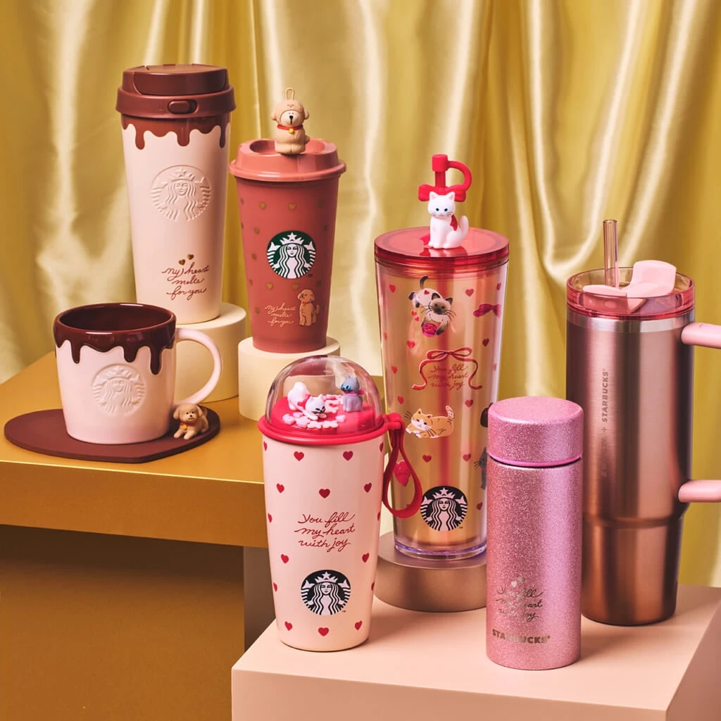 スターバックスのバレンタイングッズ全25型一覧！ チョコレートに犬や