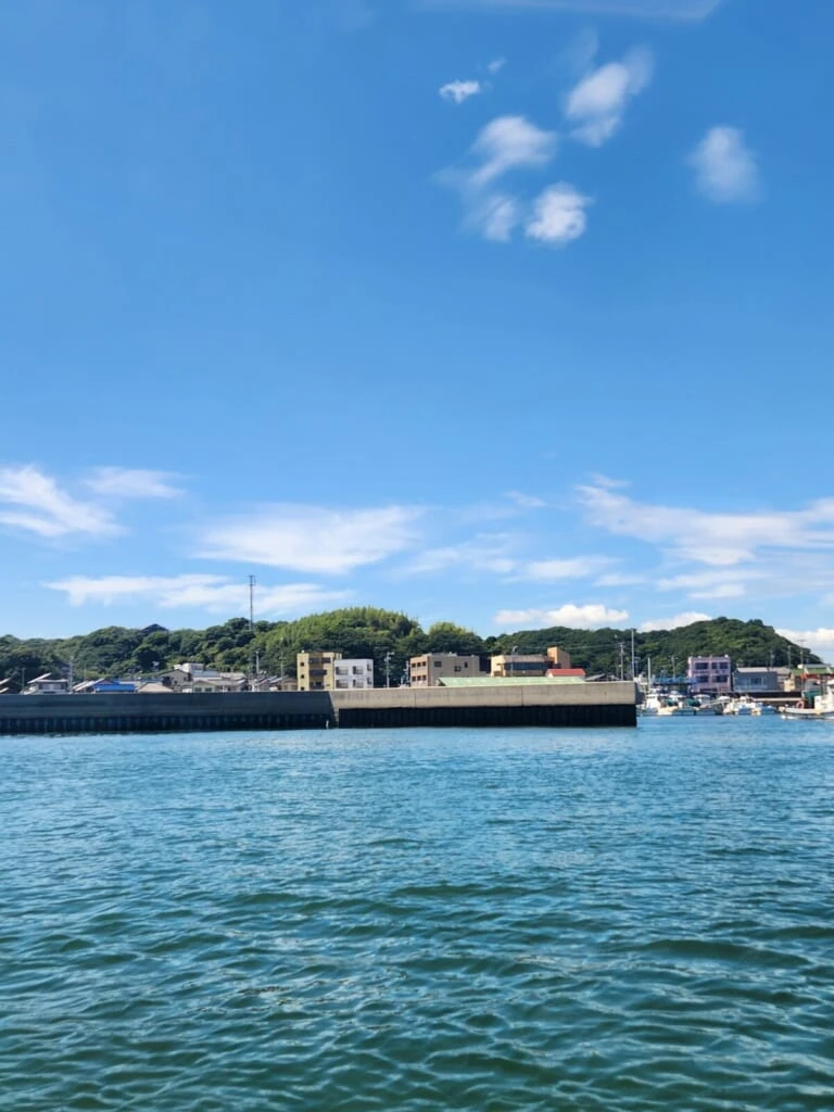 師崎港から篠島　船