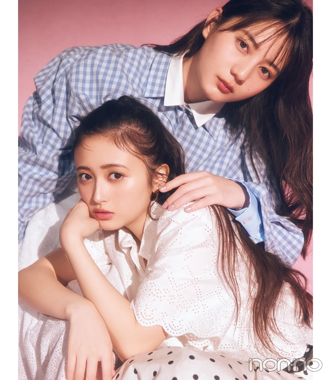 小坂菜緒と井上和のnon-no55周年モデルカット