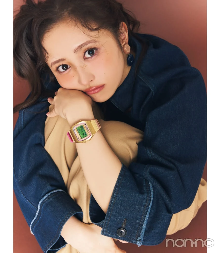 乃木坂46井上和と選ぶ腕時計 カジュアル派はラバーバンドで好印象