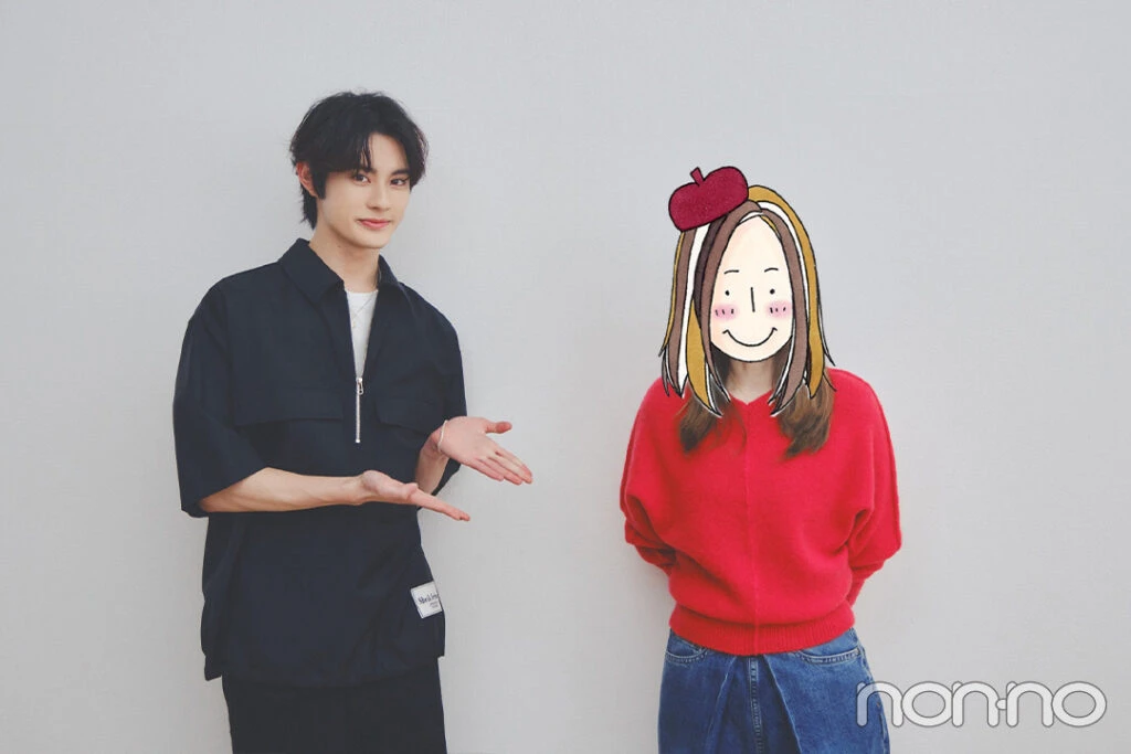 俳優・前田拳太郎さんと漫画家・咲坂伊緒先生のツーショット