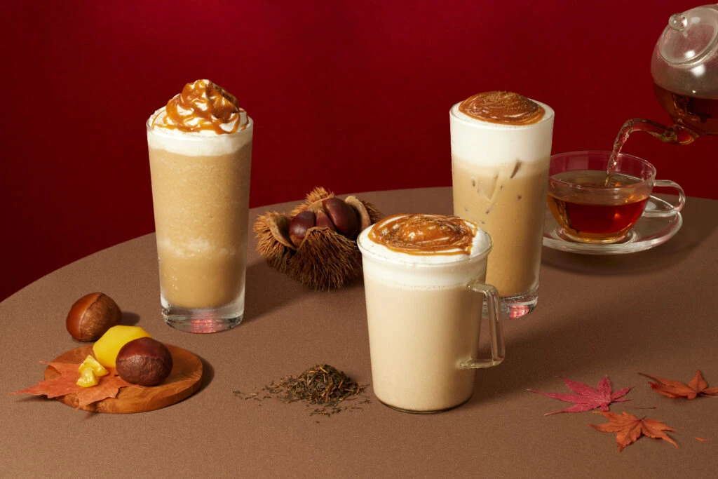 スターバックス ティー & カフェ限定の和栗×和紅茶のティービバレッジ