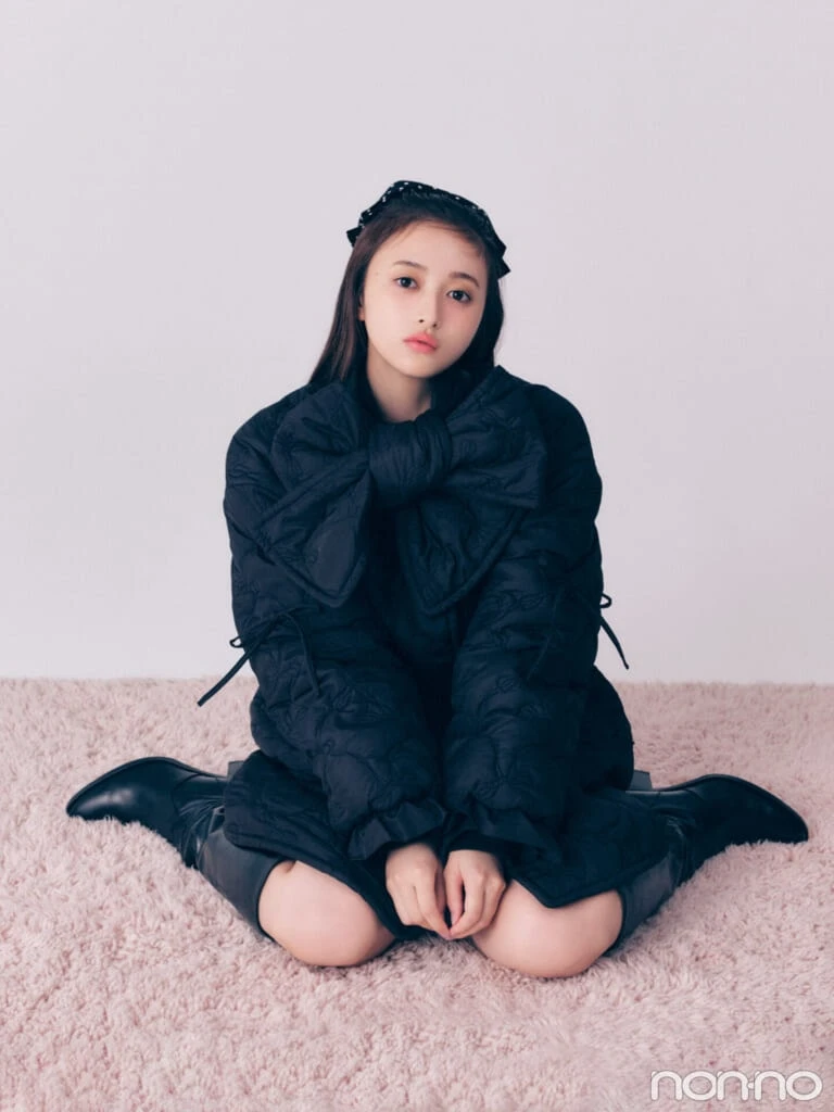 井上和の甘めパデットマフラー・寄り