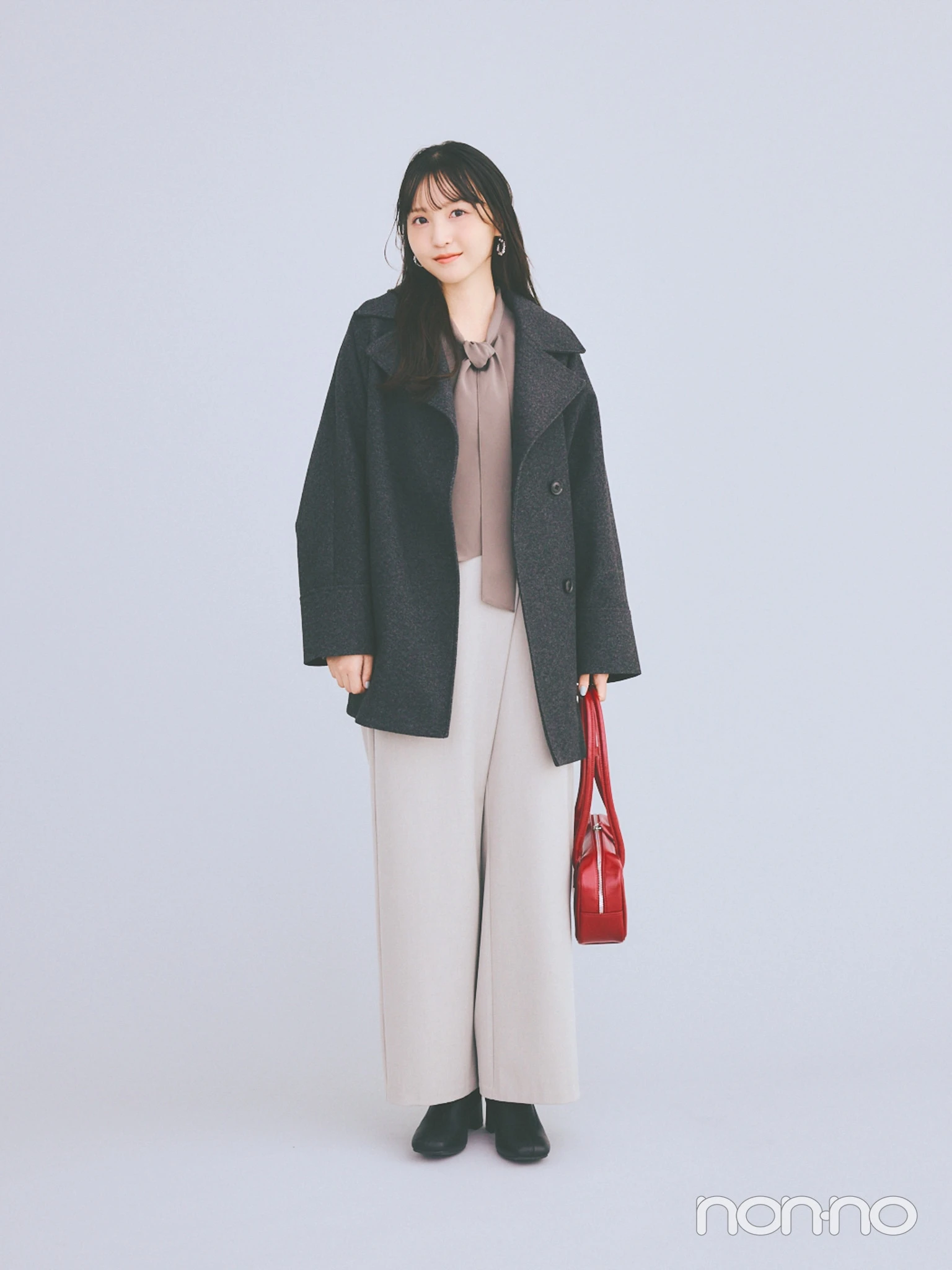 ラップスラックスを着用した小杉怜子さん