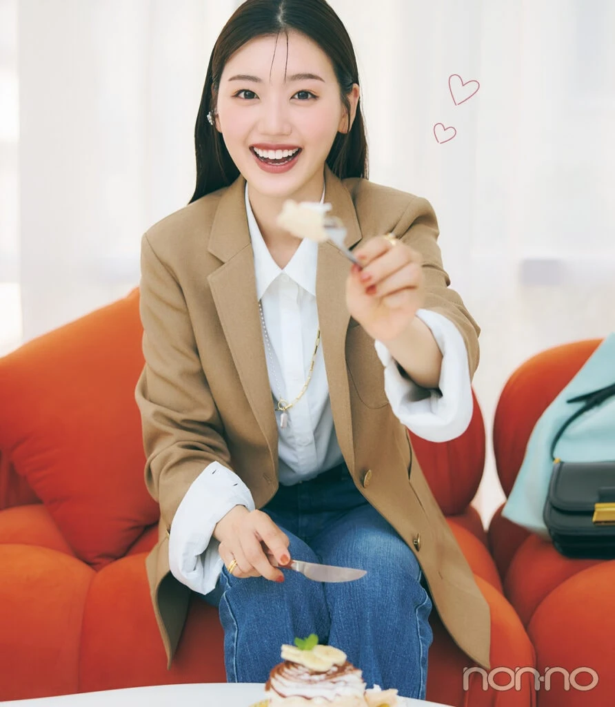 佐々木美玲のみーぱんのもぐもぐ着回しモデルカット3-1