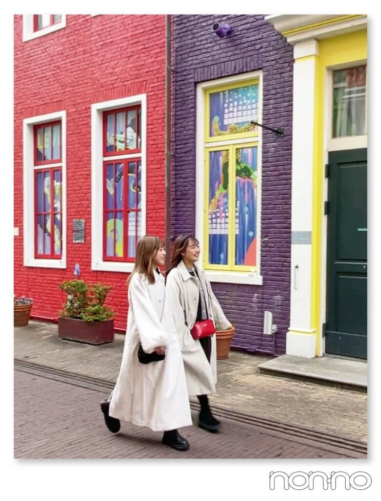 「ファンタジアストリート」を散歩しているシーンを撮った写真