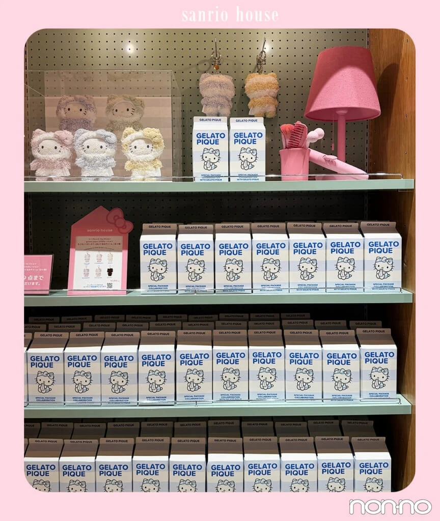 【gelato pique】コラボレーション もこもこ ハローキティ ぬいぐるみチャーム（全6種）