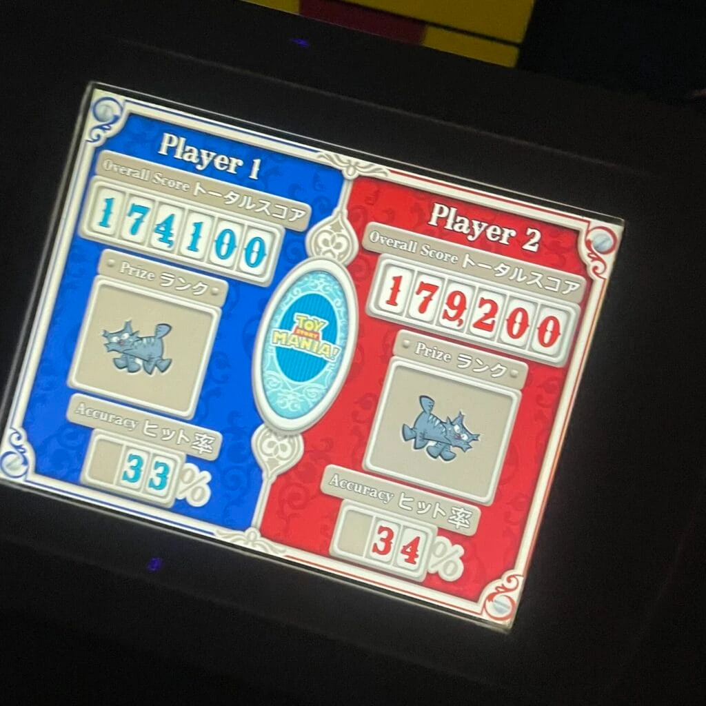 トイストーリーマニア ゲーム結果