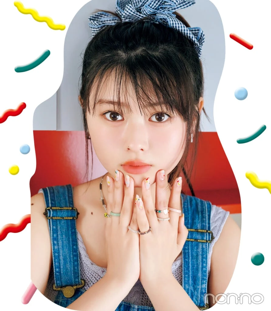 おひなさま（長浜広奈）のカラフルおえかきネイル