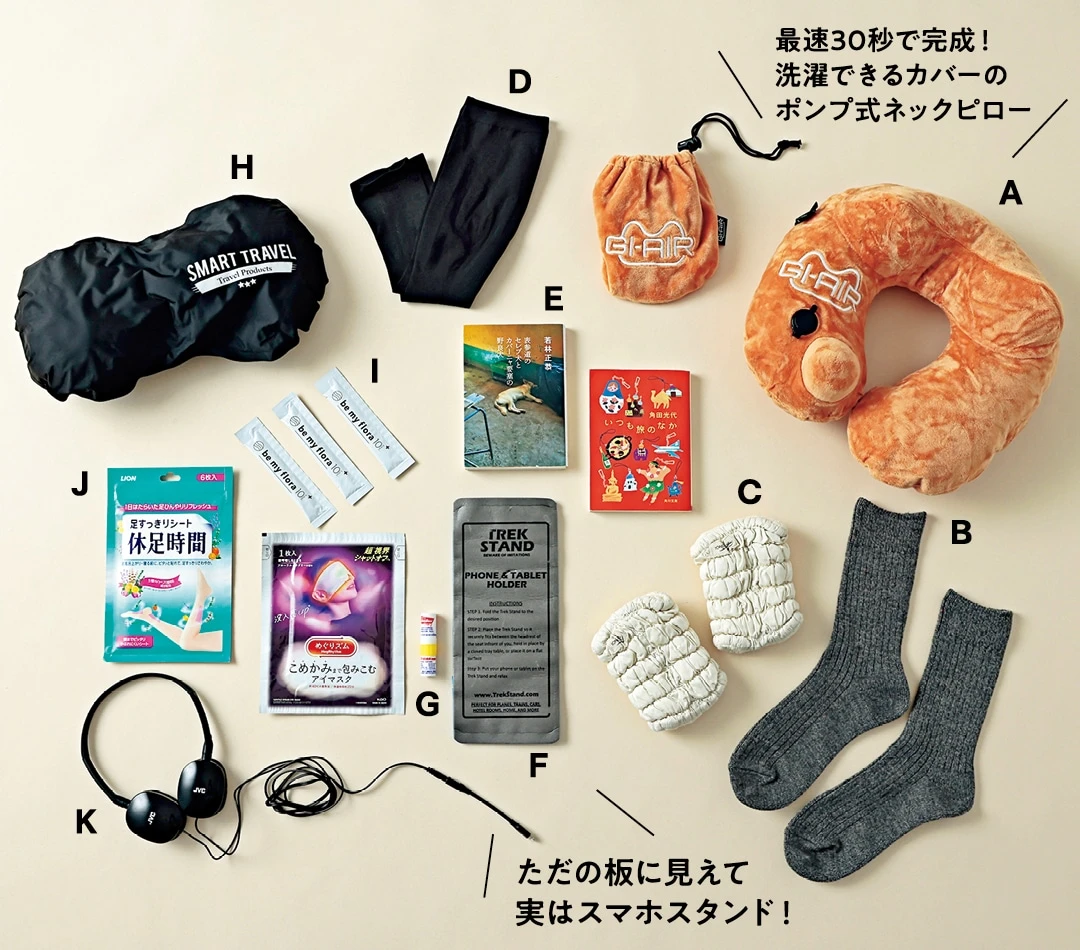 加藤さんの機内持ち込みバッグの中身
