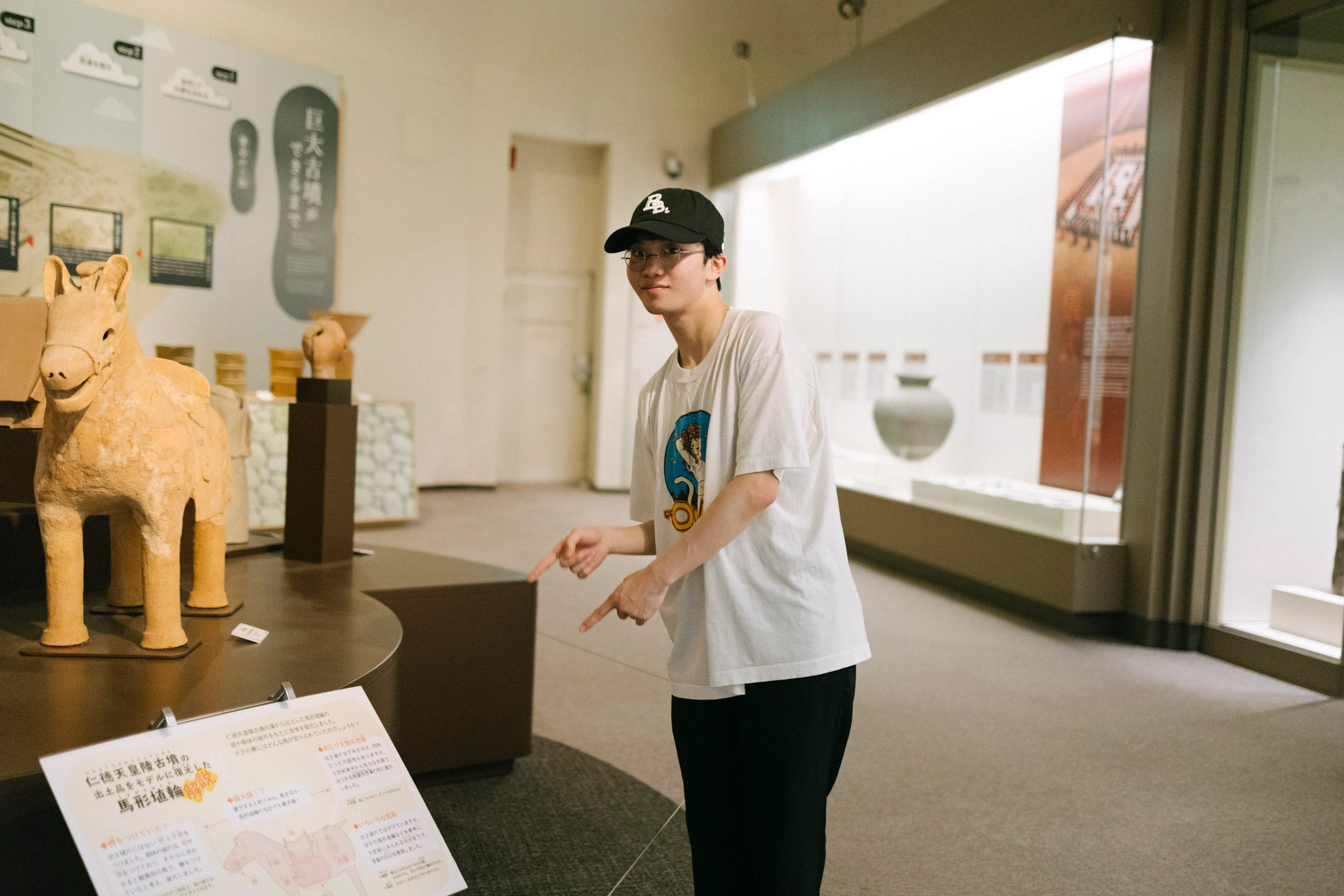 堺市博物館での友野一希さん