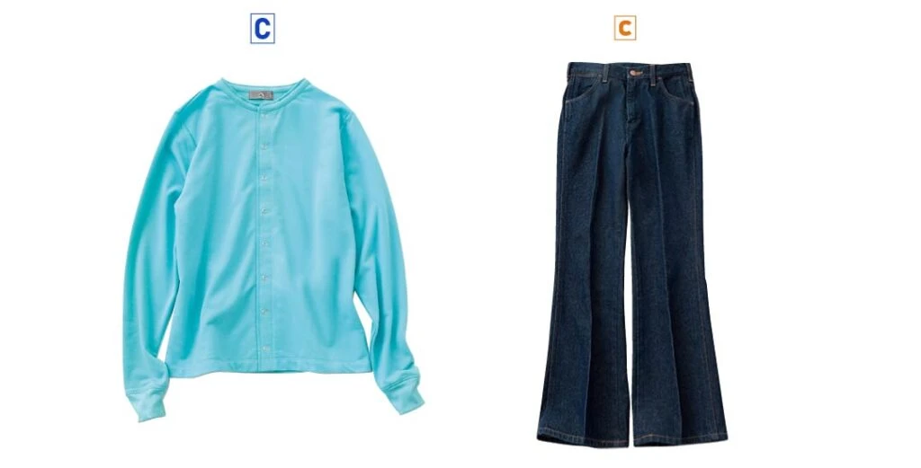 雨の日6日目の着回しアイテム2品