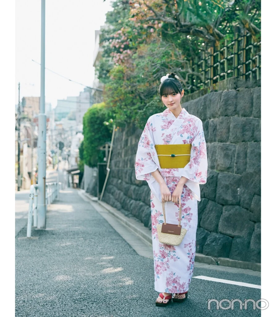 遠藤さくらの花火大会コーデモデルカット