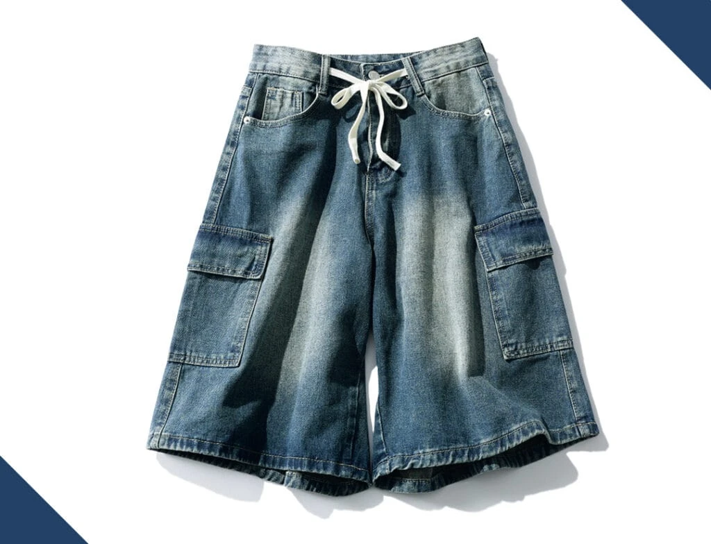 あせ色春デニムパンツ