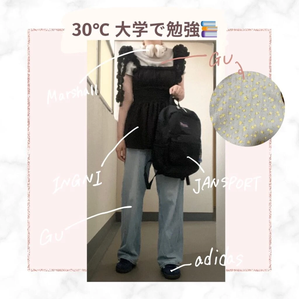 気温30度・大学で勉強の日