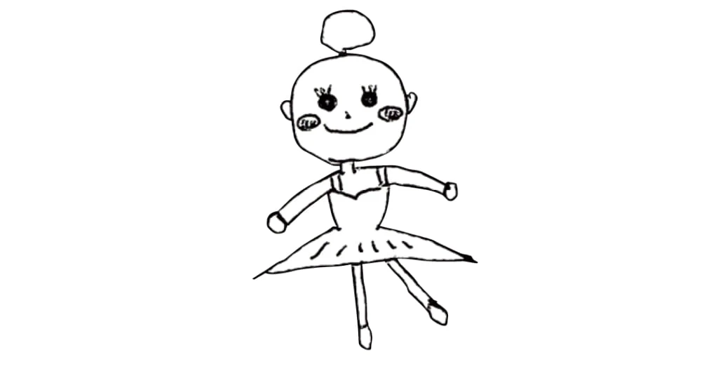 久間田琳加が子どもの頃なりたかったバレリーナの絵