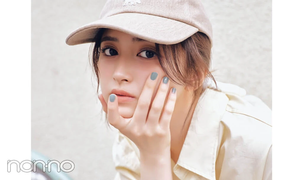 井上和とキャップとヘアアレンジモデルカット1−8