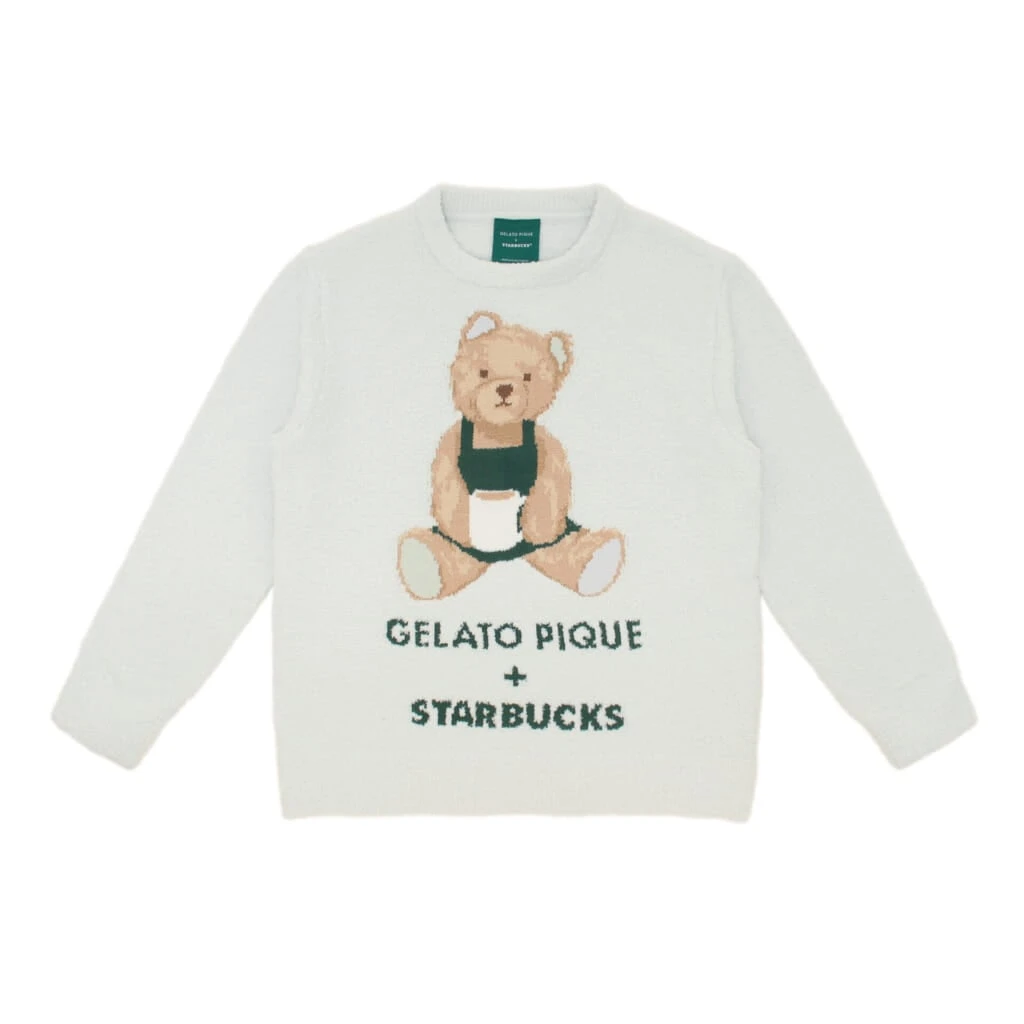 『gelato pique パウダーベアジャガードプルオーバー ミントグリーン』