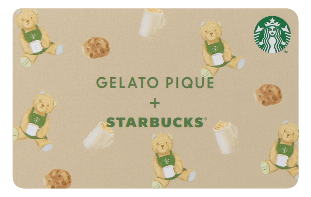 『スターバックス カードgelato pique ベア柄』