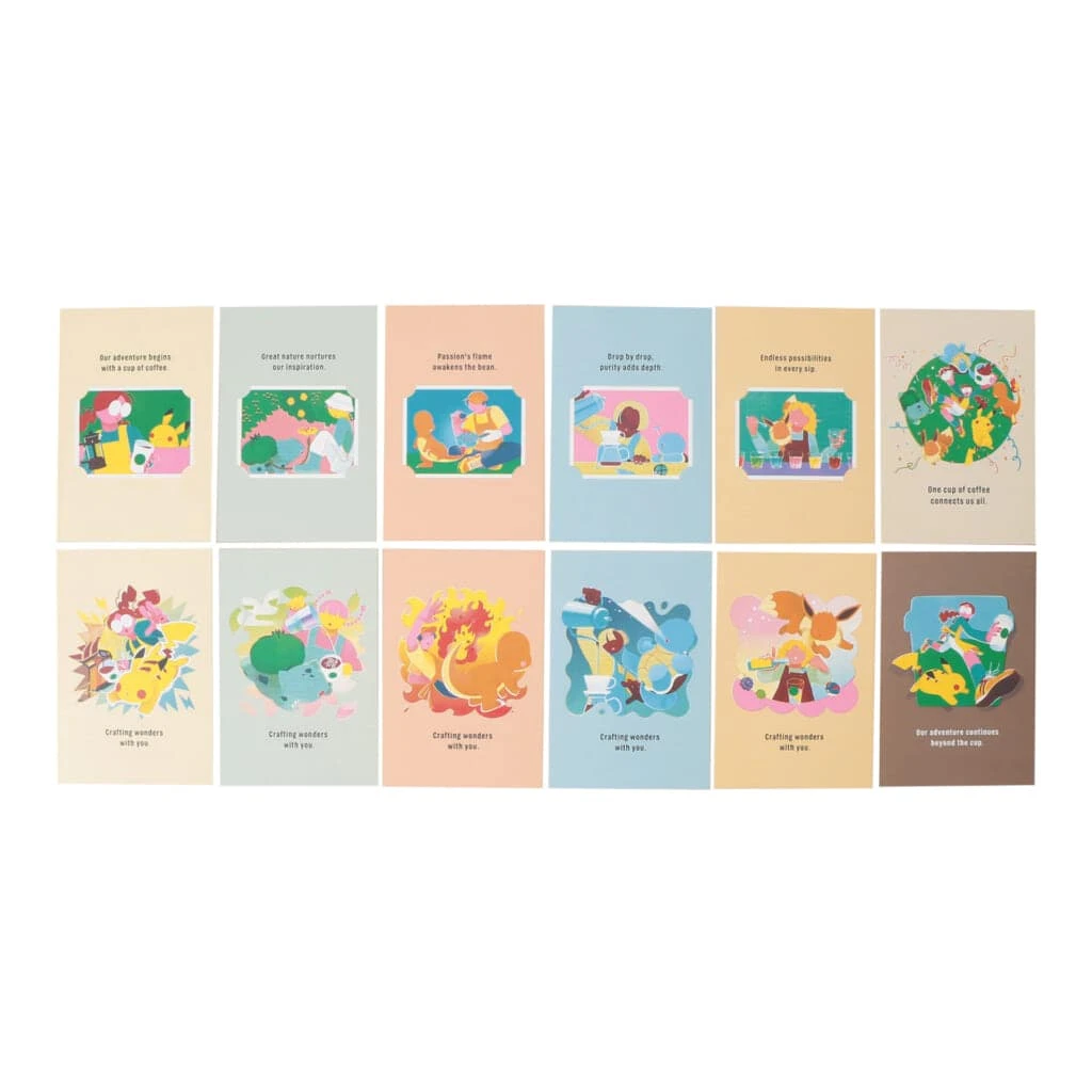 Pokémon + STARBUCKS アートポストカードセット/¥2000