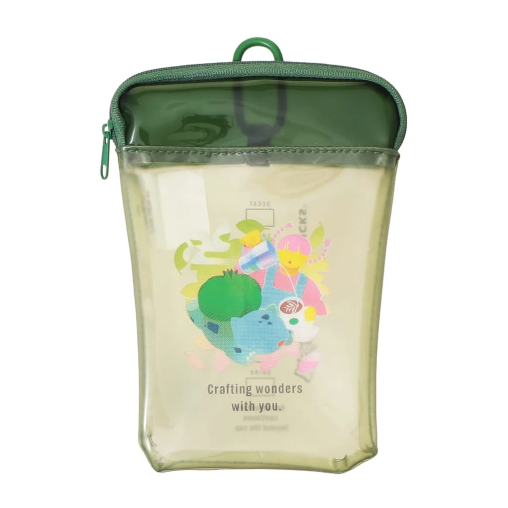 Pokémon + STARBUCKS カップシェイプ PVC ポーチ フシギダネ/¥2200