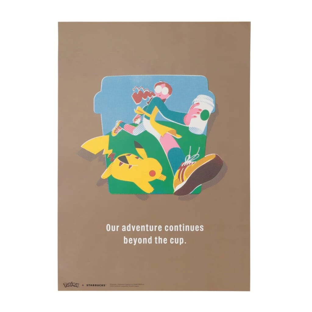 Pokémon + STARBUCKS アートポスター コーヒーアドベンチャー/¥2500
