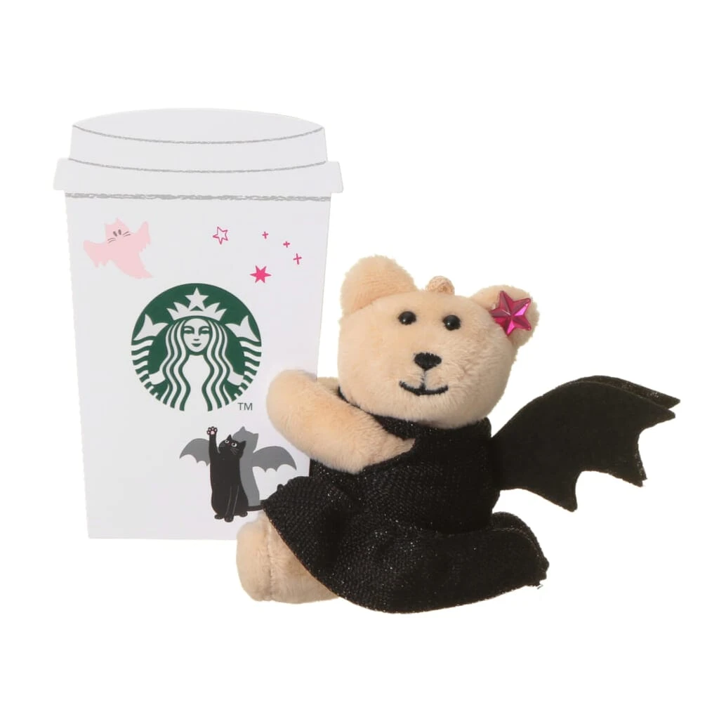 コウモリの衣装を着たベアリスタのスタンド