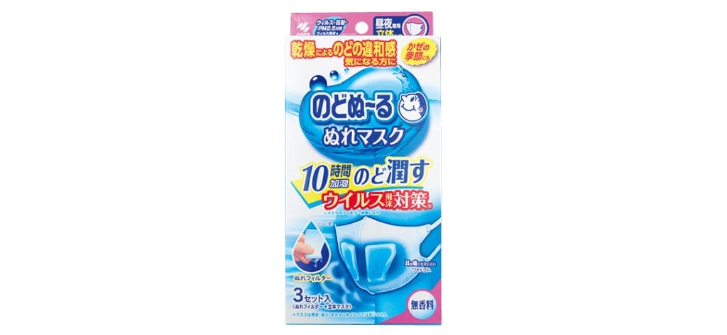のどぬ〜るぬれマスク 昼夜兼用立体タイプ （3セット入り）
