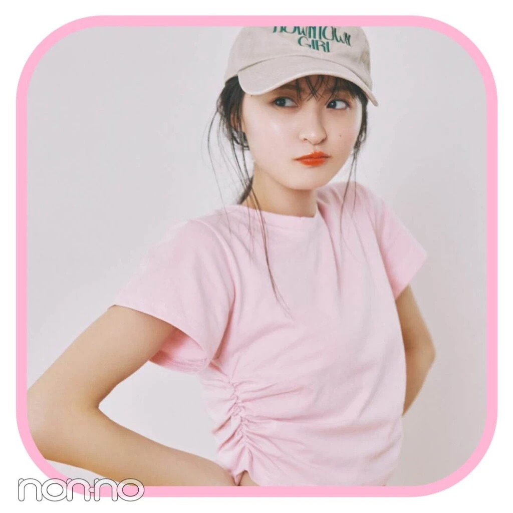 遠藤さくらのシャーリングＴシャツ