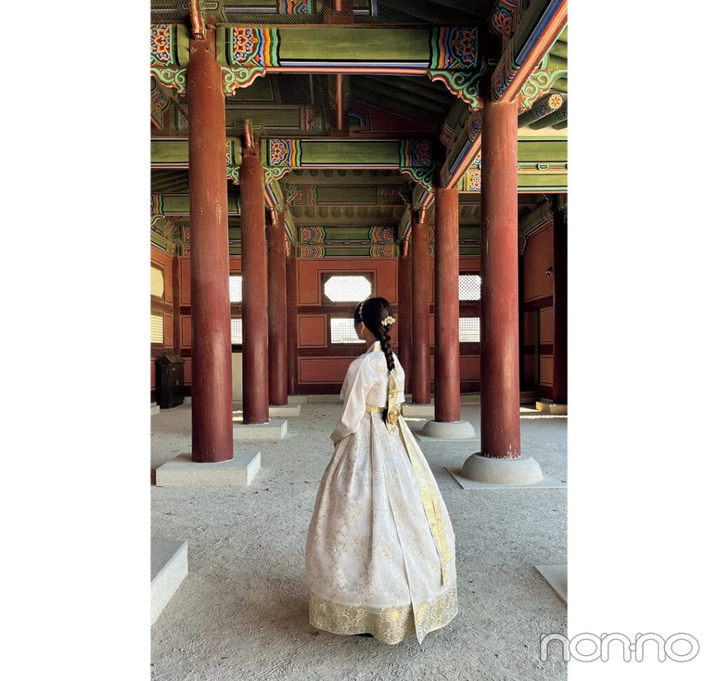 大学生の春旅行-チマチョゴリの写真