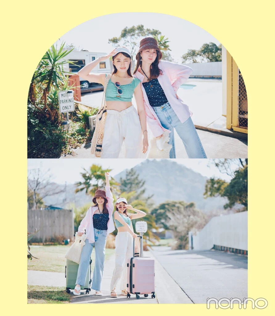 紺野彩夏と香音のみんながこの夏したいこと別コーデモデルカット8-1
