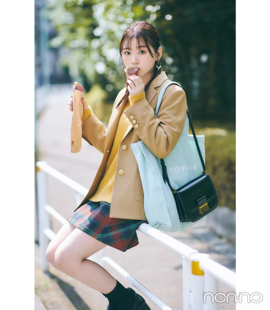 佐々木美玲のみーぱんのもぐもぐ着回しモデルカット4-1