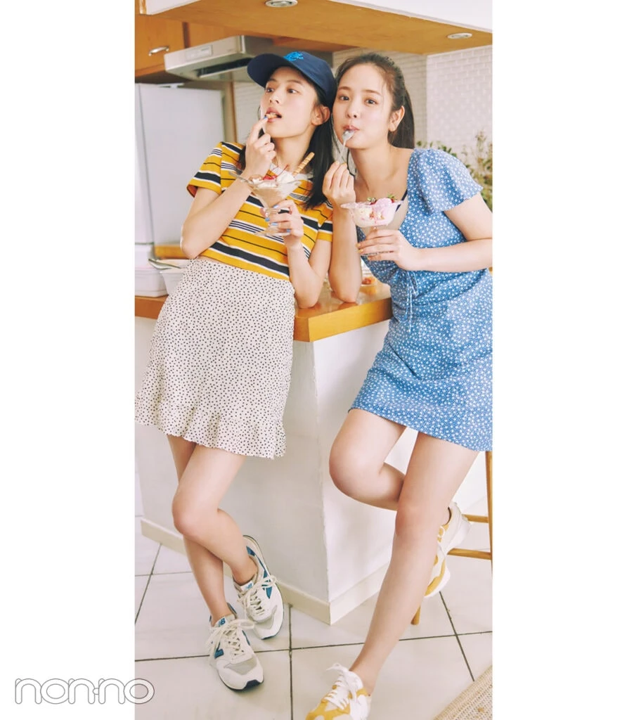 横田真悠と出口夏希のCheerful Summerモデルカット3-5