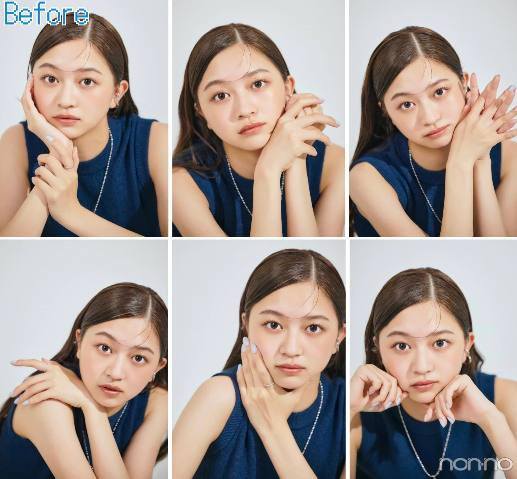 佐藤和奏のネイル企画ポージングbefore